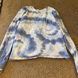 Tie dye long sleeve hollister shirt